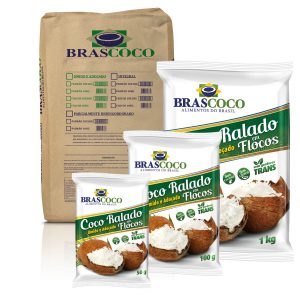 COCO RALADO BRASCOCO FLOCOS ÚMIDO E ADOÇADO
